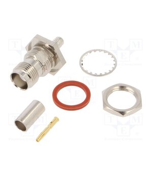 122160 Connector: TNC; socket; female; straight; 50Ω; crimped; gold-plated eFVWB2cHBLwn8Ob9KKDX_cZe5xR8MPK0UlrIViAoa9c
