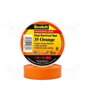7100238737 Tape: electrical insulating; W: 19mm; L: 20m; Thk: 0.18mm; orange zaQTF6KT5tUt9AtrUT5KWnw534PAph7peZVd8NDLDbs
