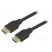 61638 Cable; HDMI plug,both sides; PVC; HDCP 2.2,HDMI 2.1; 1m; black QrhP8CtNCfNQz8utCx3ArffCKolrY0dBJo9ttlxMaoo