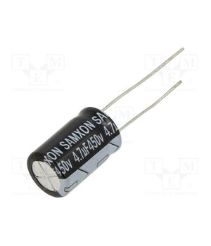ERD475M2WG16TC Capacitor: electrolytic; THT; 4.7uF; 450VDC; Ø10x20mm; ±20%; RD 0z0sYU1tZCjM4fCw8hwAe3s8-1N5X3cZJ2IIlBwlRg0