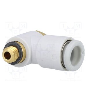 KQ2V06-M5A Push-in fitting; threaded,angled 90°; -1÷10bar; Thread: M5 YIYoEIvV2cLSJp8onDCOZNs9TwnkghBrWd1sj56UMxk
