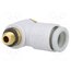 KQ2V06-M5A Push-in fitting; threaded,angled 90°; -1÷10bar; Thread: M5 YIYoEIvV2cLSJp8onDCOZNs9TwnkghBrWd1sj56UMxk