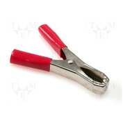 CRCLRE-08 Crocodile clip; 50A; Grip capac: max.31mm; Overall len: 100mm; red q4Qay3GdkAW8Lz7ziRtq9osrm8UrooVFofkJx1pY0oE