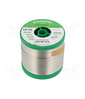 648108 Tin; lead free; Sn99,3Cu0,7; 1mm; 0.5kg; reel; 227°C; Flux: SW32 SyZ7r9gvOWDBPGpQ-Js31TzUKfs33wpQwFimZqmN108