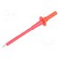 SPS 2700 NI / RT Measuring tip; 10A; 1kVDC; red; Socket size: 4mm; 5mΩ; L: 107mm H3rspUNwFMpJ33RWGvpqgKN6iC0fktaDMnBLP-TnAKM