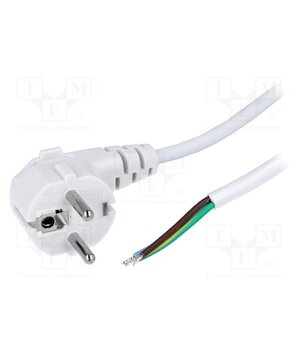 LT-322 H05VV-F 3X0.75 WHT 2M END RO Cable; 3x0.75mm2; CEE 7/7 (E/F) plug angled,cables; PVC; 2m; 6A SU-kA57kBqt1naEZ4ouYs-5SvqI4Nc1Be25B4qv_pbY