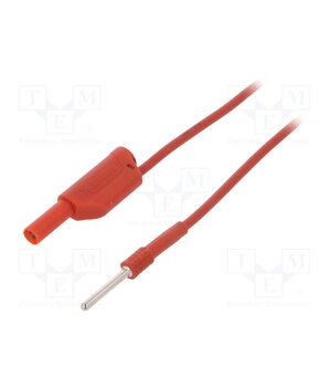AL 8323 / 1 / 50 / RT Test lead; 19A; Len: 0.5m; red; Cond.cross sec: 1mm2; Rcont max: 7mΩ e3d52p999KDU6kS7hde6w6o1XgVrH9ppOR7dVhc7JMY