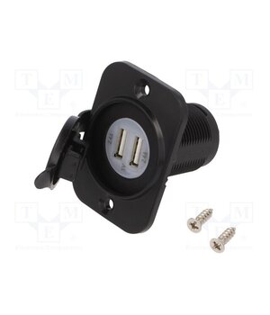 A13-194B2PS-BB3 USB power supply; USB A socket x2; Sup.volt: 12÷24VDC; 5V/2.4A xDX5IWDyVEwQwx0OHGa5lzBaeGvFXIkzpItz_4jfR3s