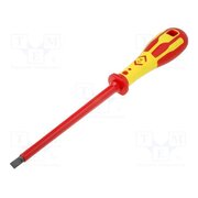 T49144-080 Screwdriver; insulated; slot; 8x1.2mm; Blade length: 175mm; 1kVAC 1TIMnLbDzVPJr60XOJ6PWbz24msvmI8uGf0GZ8Jcot8