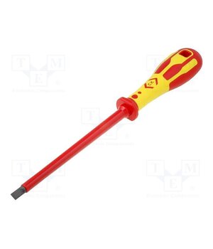 T49144-080 Screwdriver; insulated; slot; 8x1.2mm; Blade length: 175mm; 1kVAC 1TIMnLbDzVPJr60XOJ6PWbz24msvmI8uGf0GZ8Jcot8