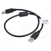 CA-USBA-11CC-0005-BK Cable; USB 2.0; USB A plug,USB B plug; gold-plated; 0.5m; black HfHpkqzc74WIYKD1Go2fhFeHaQwGWuD2A2LfErjSTMM