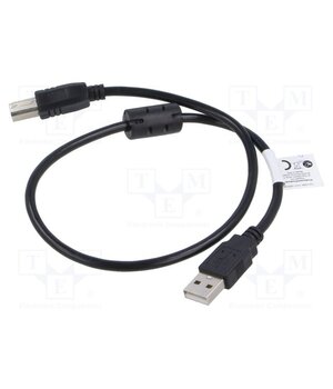 CA-USBA-11CC-0005-BK Cable; USB 2.0; USB A plug,USB B plug; gold-plated; 0.5m; black HfHpkqzc74WIYKD1Go2fhFeHaQwGWuD2A2LfErjSTMM
