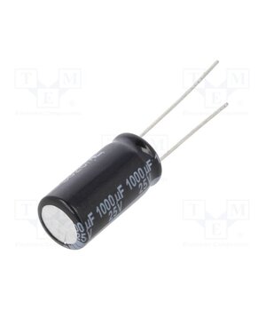 EEUFP1E102 Capacitor: electrolytic; THT; 1000uF; 25VDC; Ø10x20mm; Pitch: 5mm -y7qK1wB5y6NoMYhvEBUU-YpwmpDOCx5orKTL8twnFI