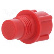EA4P Bottom cartridge cap; red; screwed rod; polyetylene FqbbjcGmhXxI5HqAkAg5_SOtvNRKKW3MQUaPIzZqBeQ