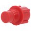 EA4P Bottom cartridge cap; red; screwed rod; polyetylene FqbbjcGmhXxI5HqAkAg5_SOtvNRKKW3MQUaPIzZqBeQ