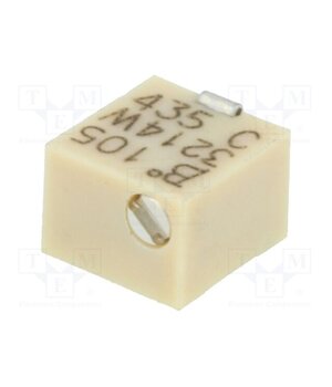 3214W-1-105E Potentiometer: mounting; vertical,multiturn; 1MΩ; 250mW; SMD; ±10% KvqnE20IfGO1tjbulLwvFtUdKANhNFbAqgieumo848I