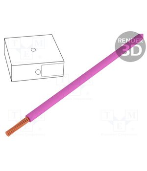 4510083S Wire; H05V-K; stranded; Cu; 1mm2; PVC; pink; 300V,500V; 250m; Class: 5 CrIS18ybUH2Dtt_dQK9oUuFin4TJVHf0yrcRtqI3tZo