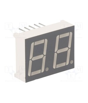 FYD-5621AUHR-21 Display: LED; 7-segment; 14.2mm; 0.56"; No.char: 2; red; 30÷60mcd -2clFn958l2OXwccPzhj-lUzCH3P49gbLCEU8nSC9ls