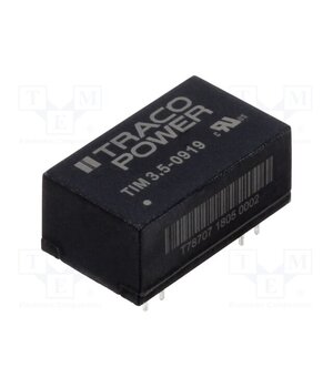 TIM 3.5-0919 Converter: DC/DC; 3.5W; Uin: 4.5÷12VDC; Uout: 9VDC; Iout: 389mA; THT Hl0ZTVAn0FTVON3dCc3I3IGsWTd78xY9XE5nVkMzNEY
