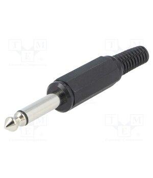 KLSM 3 SCHWARZ Connector: Jack 6,3mm; plug; male; mono,with strain relief pOzLXswAAe6o6MPaIhOZiwhTSwbxU0HNApXzxBaW8oQ