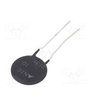 B57364S0100M000 Thermistor: NTC; 10Ω; Ø: 21mm; -55÷170°C; 5.1W; ±20%; THT; 3300K x-2bWAkyTBUEsYnSOUIkSeySxZBBAnpNIl7emKMhXBU