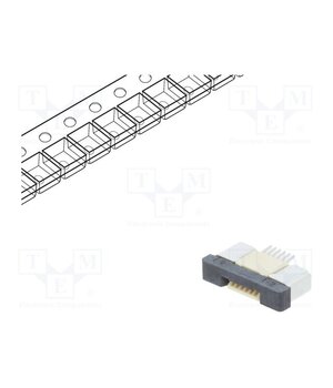 DS1020-09-6VBT1B-R Connector: FFC/FPC; tinned; SMT; 500mA; 50V; PIN: 6; Contacts: copper hSpy0NPQGNLbuGY7cFA4CrPGnZDqJm1iOgpKV9YiFDc