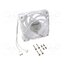 AK-FN111-WH Fan: DC; axial; 12VDC; 120x120x25mm; 32.7dBA; ball; 900÷2000rpm UuRNJy8_4fyXoRgytU_02X1HX8hbzKAXx9FvUIwSRjI