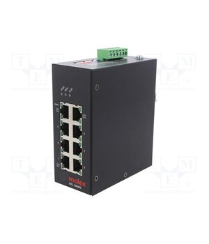 112036-1003 Switch Ethernet; unmanaged; Number of ports: 8; 9÷57VDC; RJ45; DRL m94r0ulNatPOd2H_5O7w27pnl9HqOuByGkcrpKek5zQ