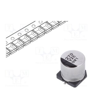 EEHZE1V271P Capacitor: hybrid; 270uF; 35VDC; SMD; ESR: 20mΩ; ZE; ±20%; Ø10x10.2mm sYeHRG7_QW8l_DM2mrF29b7N37oRssJp8BagWJarFmE