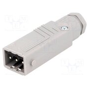 932143106 STAS 3 N GRAU Connector: rectangular; ST; plug; male; PIN: 3; tinned; IP54; 16A Ie6BNAdmXdHNJRcvGMALt9hbCDGykBcULSTRko-TAqs