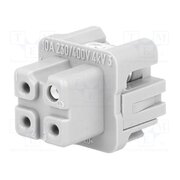 09200032711 Connector: HDC; contact insert; female; 10A; 250V; Han® A; PIN: 4 vDlZ7942PQWXe8yVmLSo8gIo_MOtEbQ4texd_61h5qE