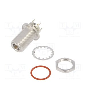 172243 Connector: N; socket; female; straight; 50Ω; THT; gold-plated; PTFE zwAa5FowEylxLkTN458gPkjDkTWEhoV8p9bxUZQbEZ0