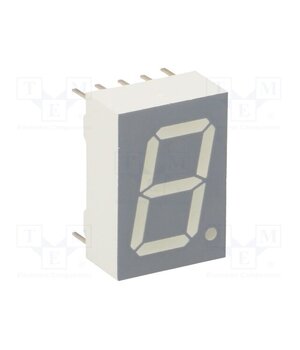 TDSG5160 Display: LED; 7-segment; 13mm; 0.51"; No.char: 1; green; 0.7÷9.5mcd CqYc01wkQlr9BowZdRJHJ7j44Qr-oap67RriqHz3xi0