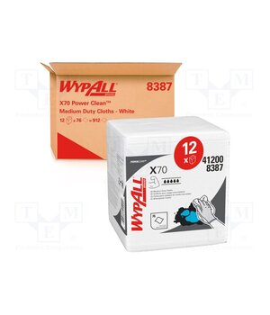 8387 WYPALL X70 Cleaning cloth: cloth; 76pcs; 317x304mm; cleaning; dry qX8pO_JWYFSYu6Malm5vmZV_1Zo3tY0RF5Pcht7XnFQ