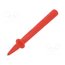 66.9390-22 Measuring tip; 32A; red; Tip diameter: 4mm; Socket size: 4mm ScyOGM4XRzvCm2eo-ZtfIPfxSTbbWoNWc5PnkLPtbys