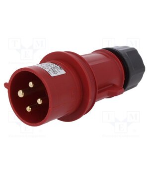 13302 Connector: AC supply 3-phase; plug; male; 32A; 380/415VAC; IP44 wjaCE36DVy1x95P7755IHXcAWbSO1uG0PBxa7a7iIjc