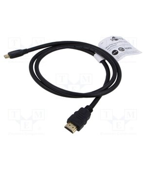 74429 Cable; HDMI plug,mini HDMI plug; PVC; HDMI 2.1; Len: 1m; black OG4kBY2V4phak_q-Vq5nDSyLSRLdfYfvrXvo3bGoeSE