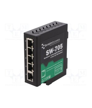 SW-705 Switch Ethernet; unmanaged; Number of ports: 5; 5÷30VDC; RJ45; SW eo1OReZi8dQRBwfNGKRFGhbD6mkGJAbKqhdNCtVJdmI