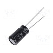 EEUEB1J101 Capacitor: electrolytic; THT; 100uF; 63VDC; Ø8x15mm; Pitch: 3.5mm M4Jl4ZnC8VIvxDiZ7L3d_hXo2Tk16T8rjsg_srBIEz4