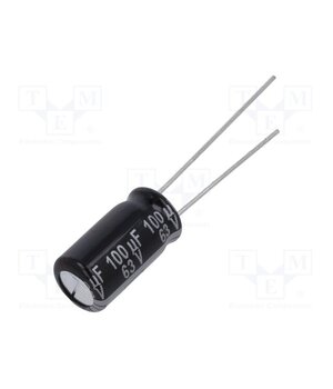 EEUEB1J101 Capacitor: electrolytic; THT; 100uF; 63VDC; Ø8x15mm; Pitch: 3.5mm M4Jl4ZnC8VIvxDiZ7L3d_hXo2Tk16T8rjsg_srBIEz4