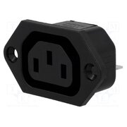 6600.3300 Connector: AC supply; socket; female; 10A; 250VAC; C13 (F); 6600-3 lFPcllTjD324a4Wryf7TIZnI07O12Bg9jow7Z1KFamM
