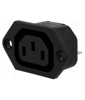 6600.3300 Connector: AC supply; socket; female; 10A; 250VAC; C13 (F); 6600-3 lFPcllTjD324a4Wryf7TIZnI07O12Bg9jow7Z1KFamM
