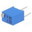 T67W-20K Potentiometer: mounting; multiturn; 20kΩ; 250mW; ±10%; linear; THT mgiT44jDleIfRK1LdOtwiuwakyHX2sf4Lv2OGFgQs2g