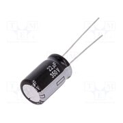 EEUEB2V220 Capacitor: electrolytic; THT; 22uF; 350VDC; Ø12.5x20mm; Pitch: 5mm 1wywCiYw9JwSrDWREBRXT0P-EqQ_j9eNNMLw9aNipUs