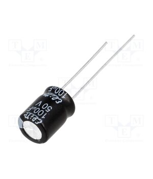 PF1H101MNN08B5 Capacitor: electrolytic; THT; 100uF; 50VDC; Ø8x11.5mm; Pitch: 3.5mm 0ZXJOY6iI9GA_XpwHO9gNJM7Ti855iY-fCK51VkfzdM