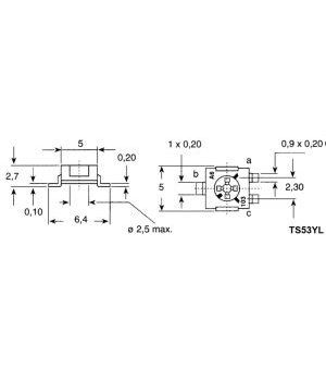 TRIMMER 1 kΩ horizontāls L=5mm SMD

 RDSXXXH5+1.jpg