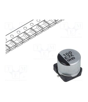 EEHZK1E101UP Capacitor: hybrid; 100uF; 25VDC; SMD; ESR: 50mΩ; ZKU; ±20%; 4000h; 2A PClLWkFtYBkHvMMcLsOtbWvMhTuWlBYvEn5auvG7PAc