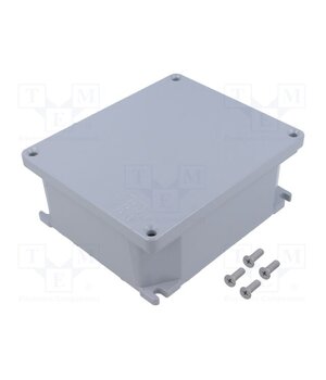 653.02 Enclosure: multipurpose; X: 142mm; Y: 166mm; Z: 64mm; ALUBOX; grey oHaAbLz94vTMTEXEpLvHFh4Pr_W1kBZICPOyYl4GaqU