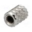 11M2.5NI Threaded insert; brass; nickel; M2,5; L: 5.9mm; Øout: 4.5mm CJD00LL4HGtHq5noFccg2ptajmdmc0Tqxrsnu5V--gc