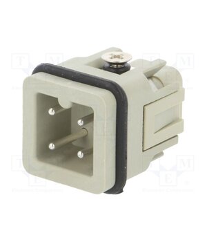 HA-003-M Connector: HDC; contact insert; male; HDC; PIN: 4; 10A; 250V; 3+PE 3B3jOTNNwUV9McQfsugUd_NCuhsNpG8QcsN0LKXyjLk